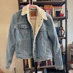 Levi's Light Blue Sherpa Lined Jean Jacket